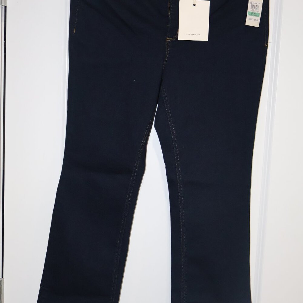 Anne Klein High Rise Bootcut Jeans Indigo Rinse 12P New - Picture 6 of 12
